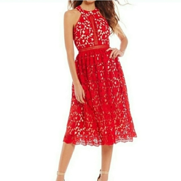 Gianni Bini Dresses & Skirts - *Price Drop* Red Lace Gianni Bini Dress